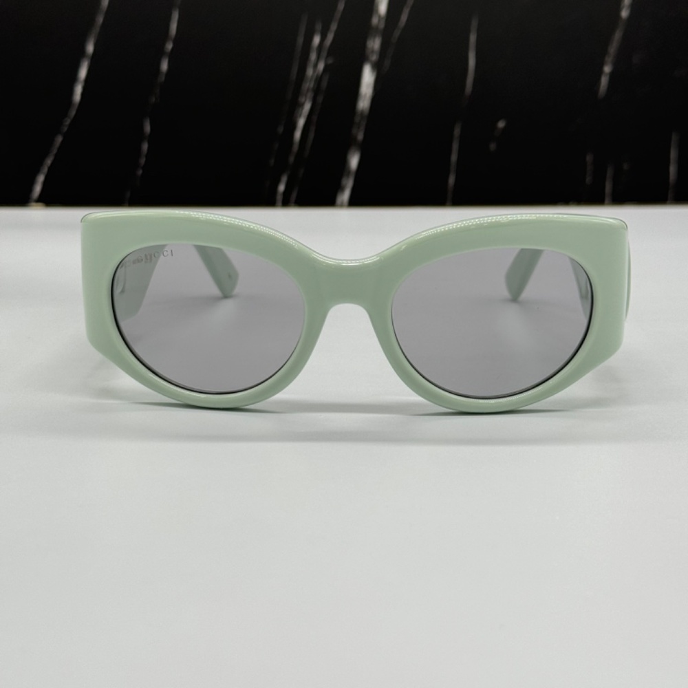 NEW GG1544S 003 GUCCI GREEN GREY WOMEN GUCCI SUNGLASSES - Picture 5 of 13